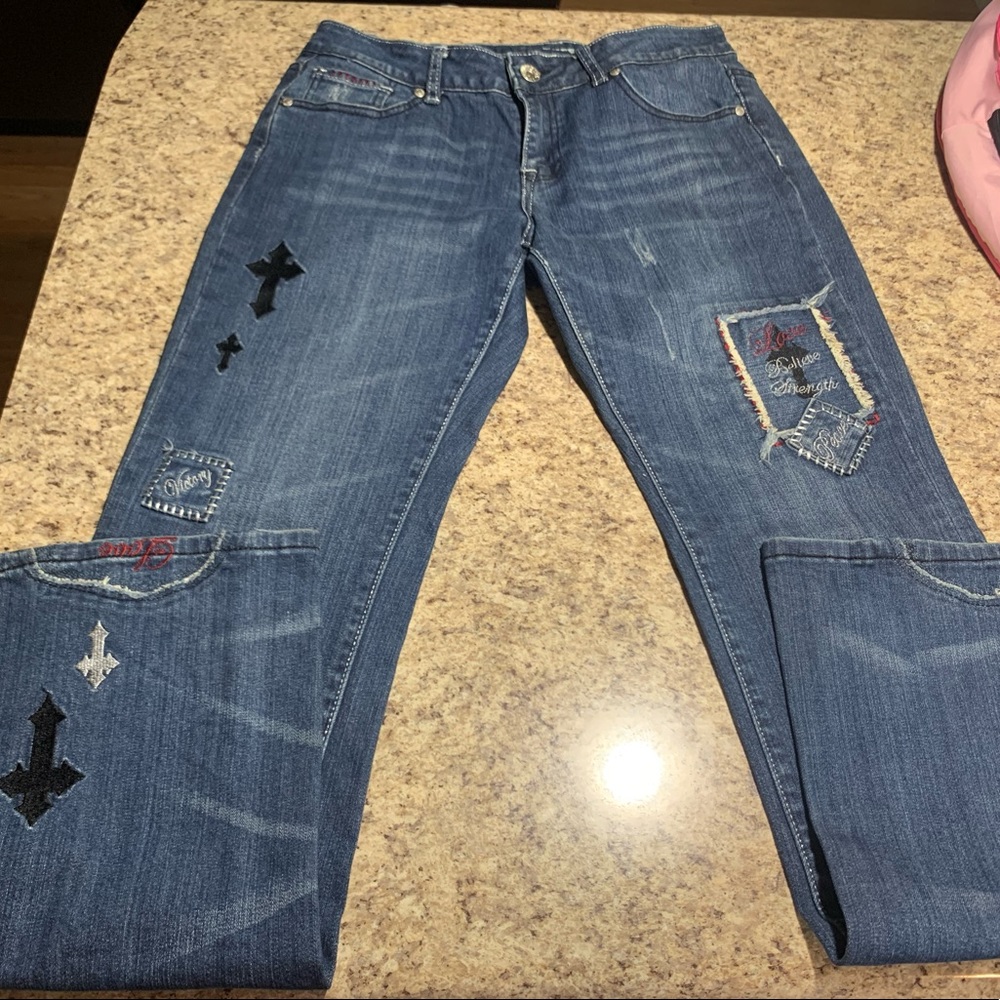 Cowgirl Tuff Jeans Love &Strength size 30x35